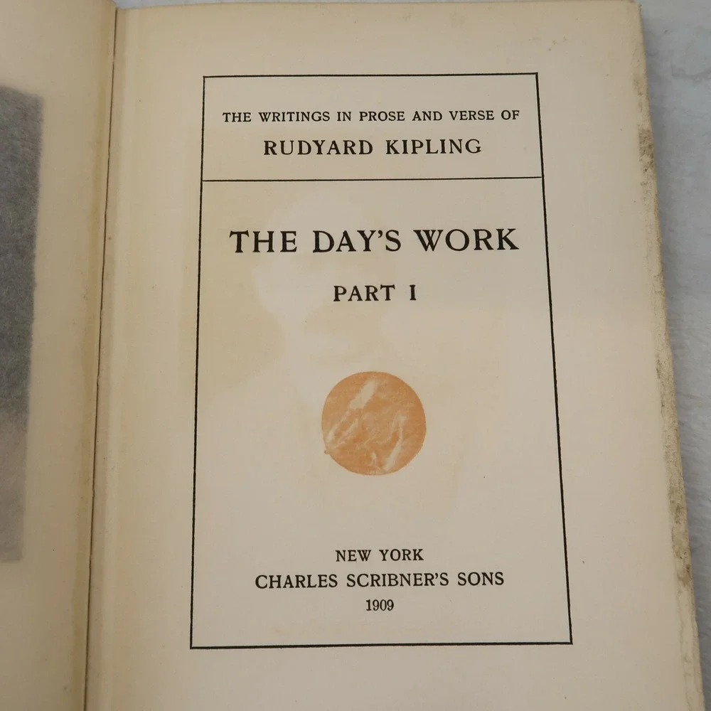 The Day's Work Part One Rudyard Kipling 1914 Hard Cover